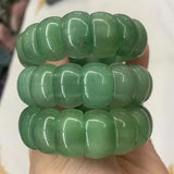 Green Aventurine Jade Stone Beads Bracelet Natural Gemstone Bangle