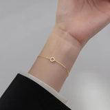 925 Silver Zircon Link Chain Bracelets for Women Party Charm Jewelry