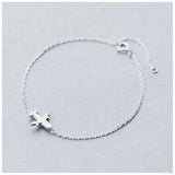 925 Silver Aircraft Bracelet for Women - Anniversary Party Jewelry Gift