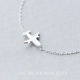 925 Silver Aircraft Bracelet for Women - Anniversary Party Jewelry Gift