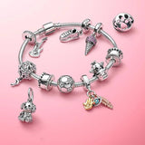 925 Silver Barrel Clasp Snake Chain Bracelet for Women