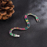 Silver Zircon Diamond Bracelet for Women Party Gift