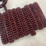 Red Garnet Stone Bracelet Natural Gemstone Jewelry DIY Bracelet