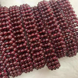 Red Garnet Stone Bracelet Natural Gemstone Jewelry DIY Bracelet