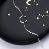 925 Silver Moon Bracelet Fine Jewelry Chain Gift