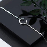 925 Silver Moon Bracelet Fine Jewelry Chain Gift