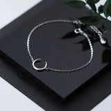 925 Silver Moon Bracelet Fine Jewelry Chain Gift