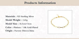 925 Silver Hollow Thick Chain Bracelet Women Minimalist Rock Punk Jewelry