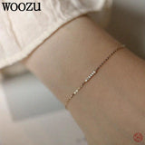 Sterling Silver Zircon Charm Bracelet Plated Party Jewelry