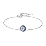 Davis 925 Silver CZ Bracelet For Women Wedding Party Lady Gift DS966