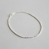 925 Silver Bamboo Car Flower Bucket Bracelet
