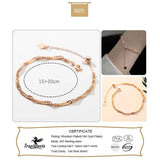 TrustDavis 925 Silver Bracelet Water Wave Chain for Women