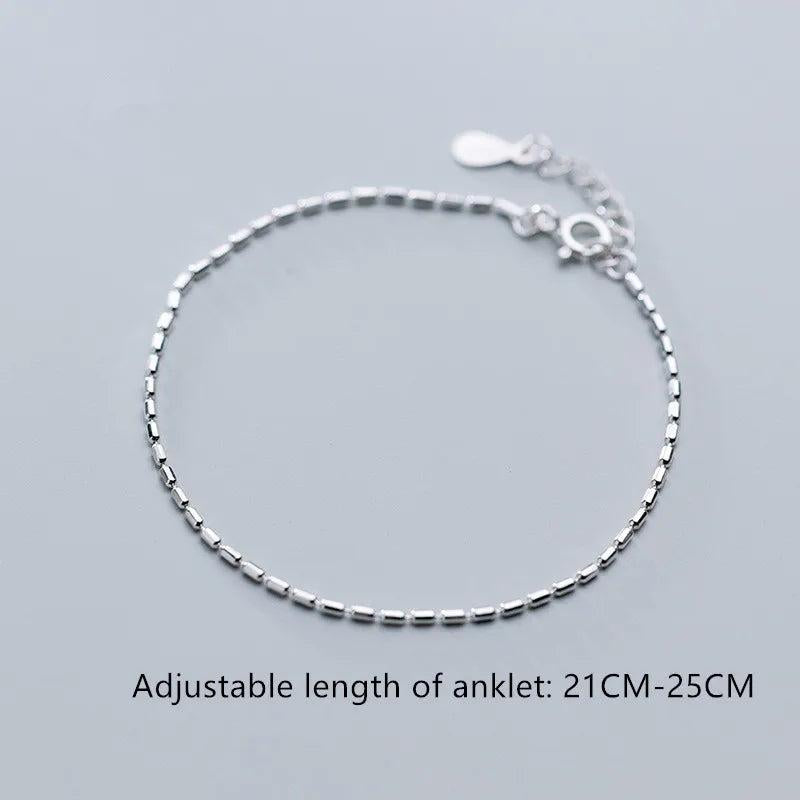925 Silver Glossy Bead Charm Bracelet for Women