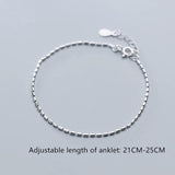 925 Silver Glossy Bead Charm Bracelet for Women