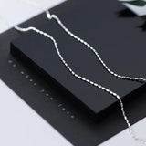 925 Silver Glossy Bead Charm Bracelet for Women