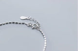 925 Silver Glossy Bead Charm Bracelet for Women
