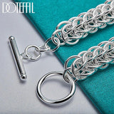 925 Silver Multi-circle Bracelet Chain Wedding Engagement Jewelry