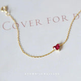 925 Sterling Silver Romantic Heart Zircon Bracelet for Women