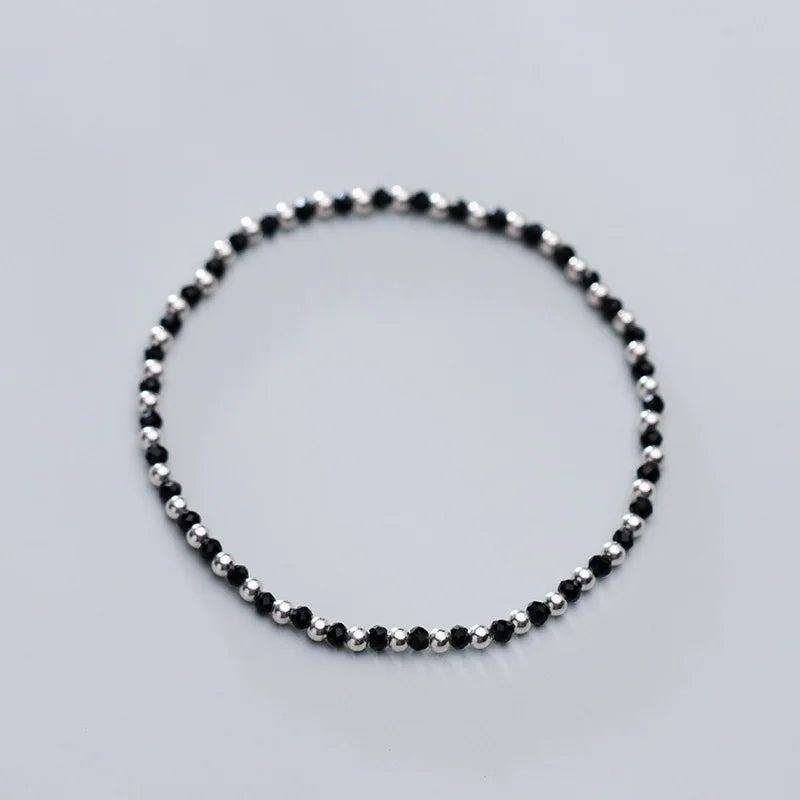 Silver 925 Sterling Rope Bracelet Fine Jewelry Chain Women's Bracelet