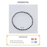 Silver 925 Sterling Rope Bracelet Fine Jewelry Chain Women's Bracelet
