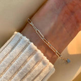 S925 Sterling Silver Sparkling Galaxy Bracelet with Crystal for Women