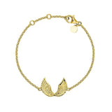 925 Silver Plated Wings Bracelet Chain Bangle Jewelry