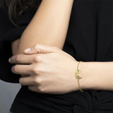 925 Silver Plated Wings Bracelet Chain Bangle Jewelry