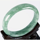 Green Jade Bangle Bracelet Hand-Carved Charm Jewelry for Men Women