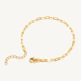 925 Silver Ins Paper Clip Chain Bracelet for Couples - Valentines Gift