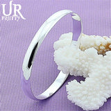 925 Silver Solid Bracelet Bangles For Men Women Charm Party Jewelry