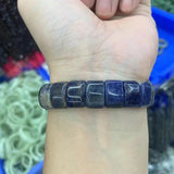 Sodalite Stone Beads Bracelet Gemstone Jewelry Bangle Gift
