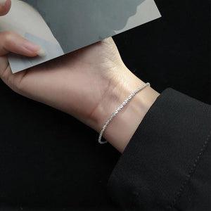 925 Silver Gypsophila Chain Bracelet Unisex Jewelry