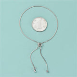 TrustDavis 925 Sterling Silver Box Chain Bracelet For Women