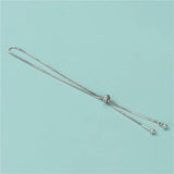 TrustDavis 925 Sterling Silver Box Chain Bracelet For Women