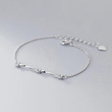 925 Silver Twist Stone Bracelet for Women Party 18k Jewelry