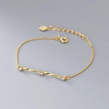 925 Silver Twist Stone Bracelet for Women Party 18k Jewelry