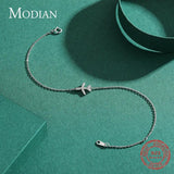 CZ Aircraft Bracelet 925 Sterling Silver Charm Chain Gift
