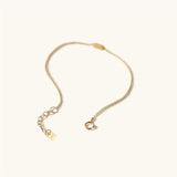925 Silver Baguette Zircon CZ Charm Bracelet Bangle