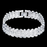 925 Sterling Silver Wide Wristband Bracelet for Women and Men