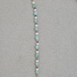 18KGF Glass Beads Natural Freshwater Pearl Bracelet