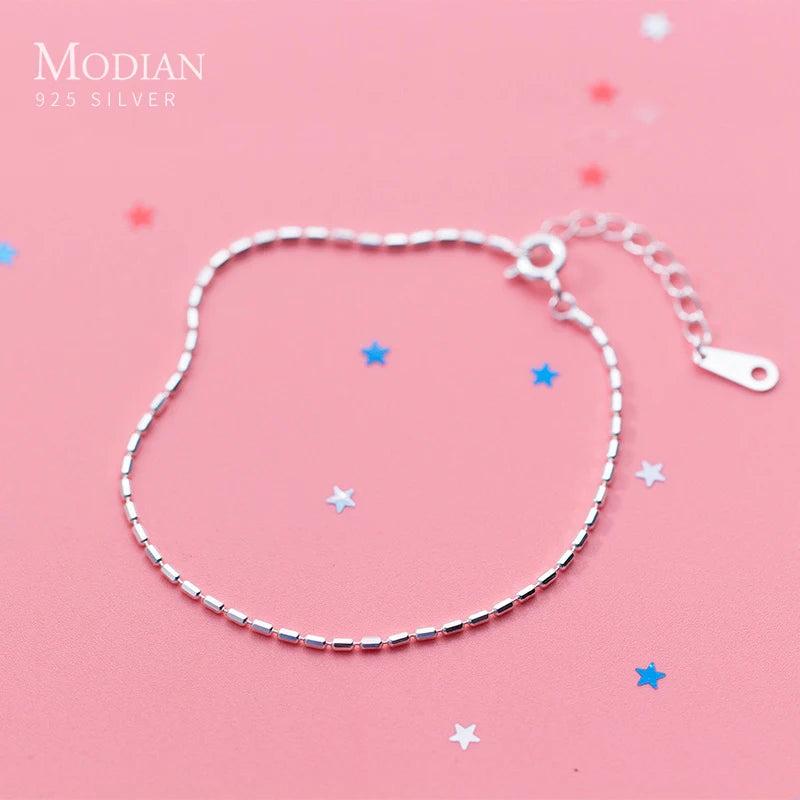 925 Silver Classic Lady Bracelet Chain Link