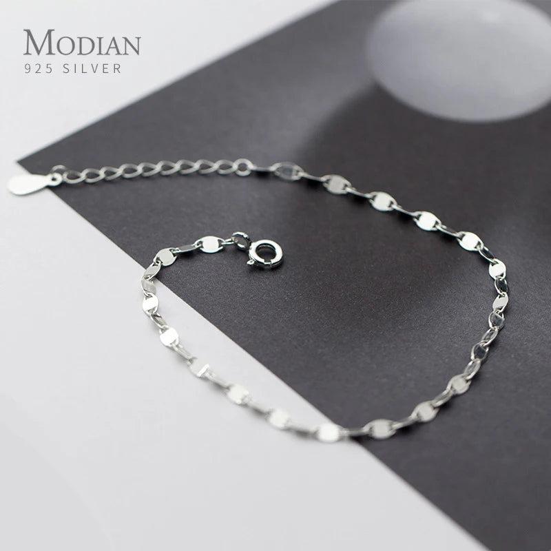 925 Sterling Silver Sequins Bracelet & Bangle For Women