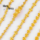 24K Vietnamese Sand Star Round Belly Bangle Natural Bracelets