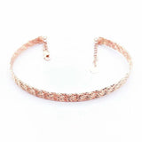 14K Rose Gold Plated Purple Bangles for Women