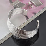 925 Silver Line Bracelet&Bangle For Women Jewelry Gift