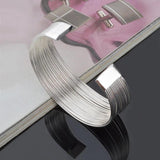 925 Silver Line Bracelet&Bangle For Women Jewelry Gift