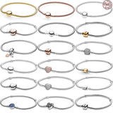 S925 Sterling Silver Snake Bone Bracelet for Women