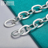 925 Silver Chain Ring Circle Bracelet Engagement Party Jewelry
