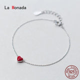 Women's Sterling Silver Heart Bracelet