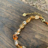 Natural Citrine Bracelet Irregular Stone Jewelry GEM Beads